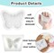 4 PCS 3D Flower Butterfly Candle Molds Mini Butterfly Silicone Molds